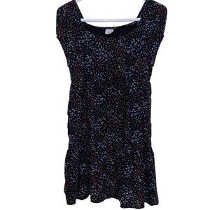 Abercrombie Kids Navy and Floral Dress Size 13/14